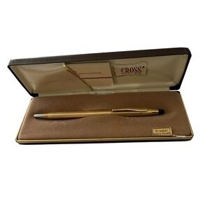 Cross Pen 10 Karat Gold Filled engraved  88 GE Nuclear Kick Off Vintage